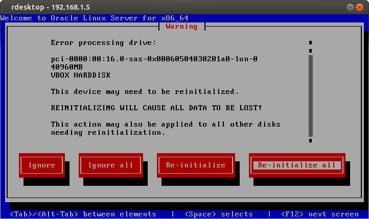 Oracle linux 6.7 Linstallation
