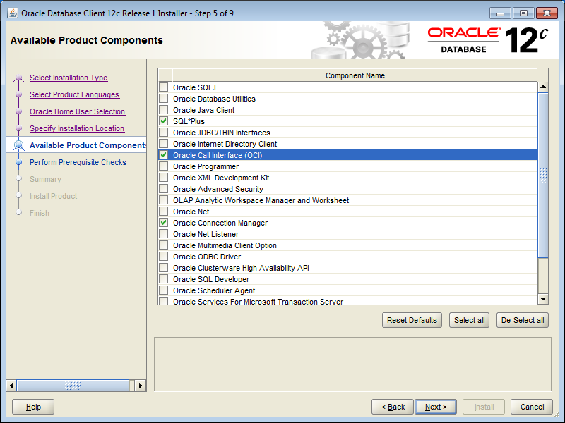 Oracle Client 12C (32 bit) Installation on Windows 7 (64 bit)