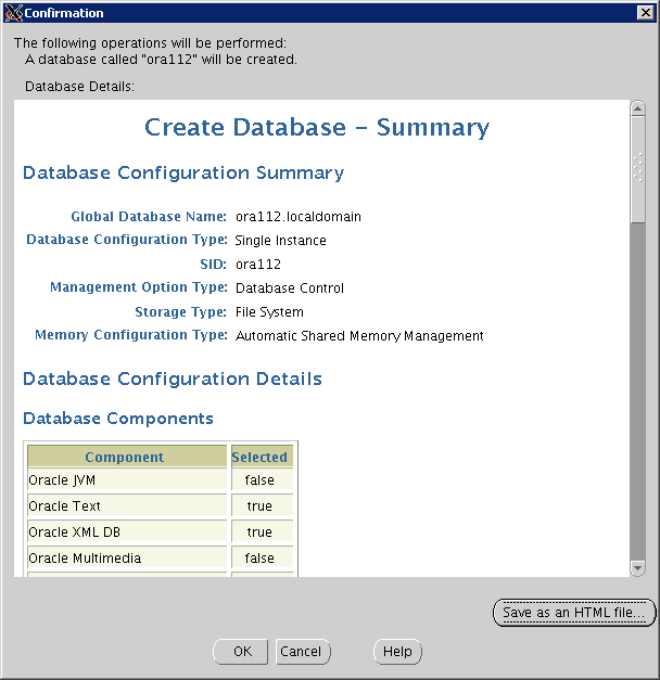 Oracle Instance creation