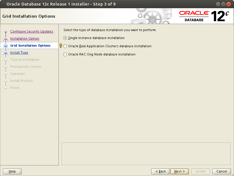 oracle database software installation